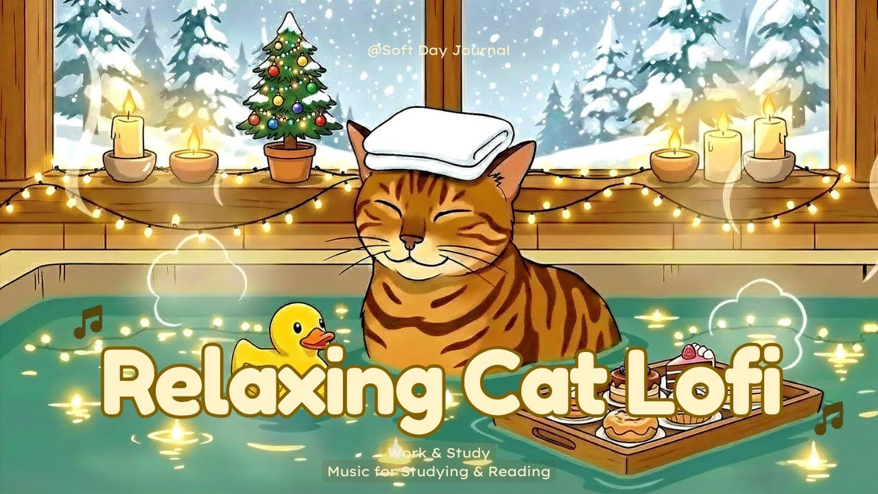 A Perfect Cozy with a Relaxing Cat 🐱✨ | Relaxing Lofi Vibes / Sleep / Relax / Study