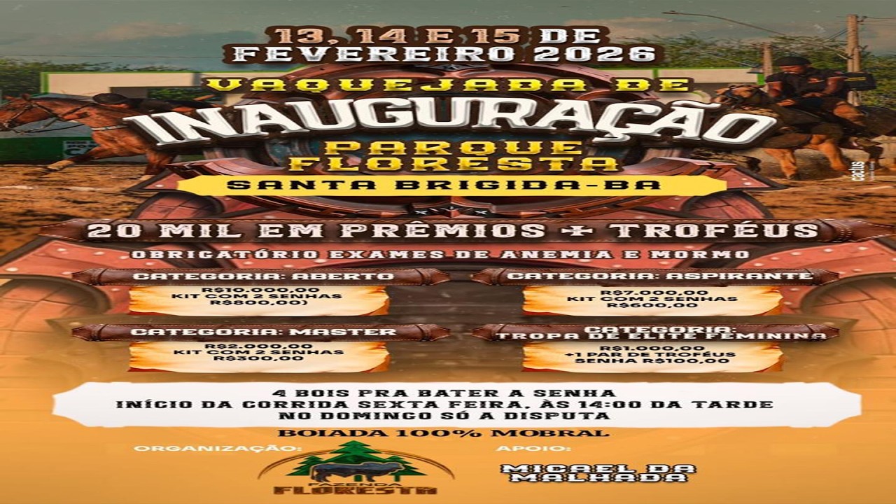 Vaquejada de inauguração - 2° Dia - Parque Floresta - Santa Brigida - BA
