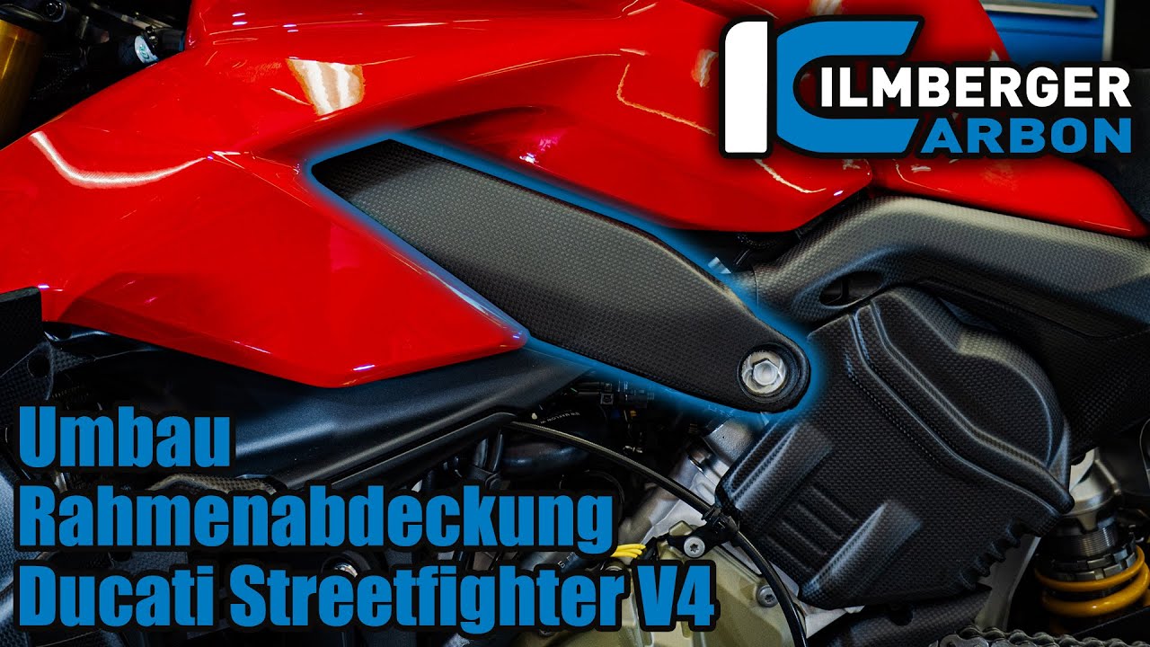 Anbau Rahmenabdeckung | Ducati Streetfighter V4 2020 by Ilmberger Carbon