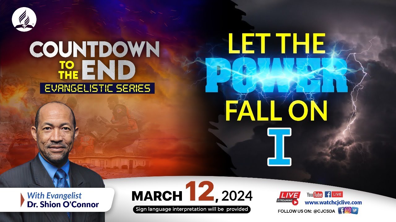 Tue, Mar. 12, 2024 | CJC Online Church | Countdown to the End | Dr Shian O’Connor | 7:15 PM