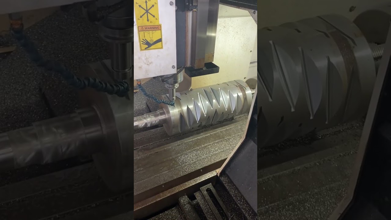 Shaft in production for single shaft shredder machine #shredder #machine #blades #recycle