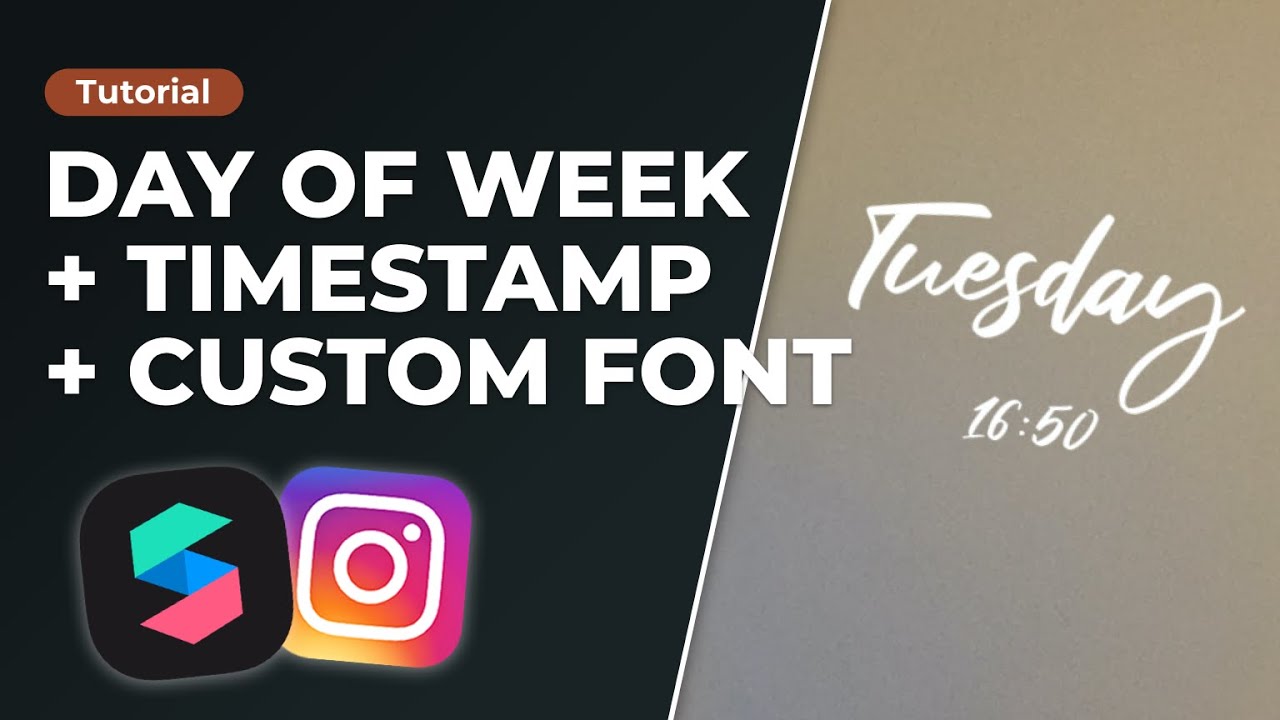 Day of the Week + Timestamp with Custom Font | Spark AR Studio Tutorial for Instagram Filter