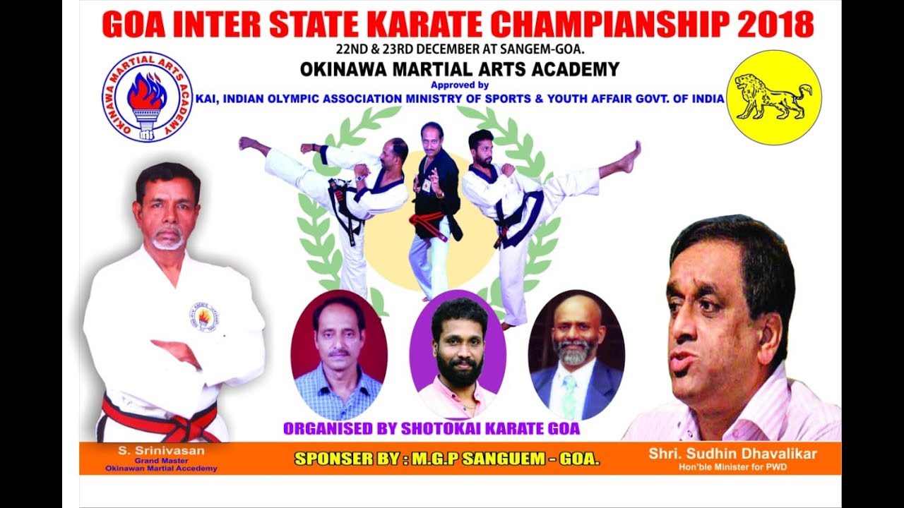 Goa Interstate Karate Championship - 2018 | Day 1 - Part-1 | Okinawa Martial Arts Academy