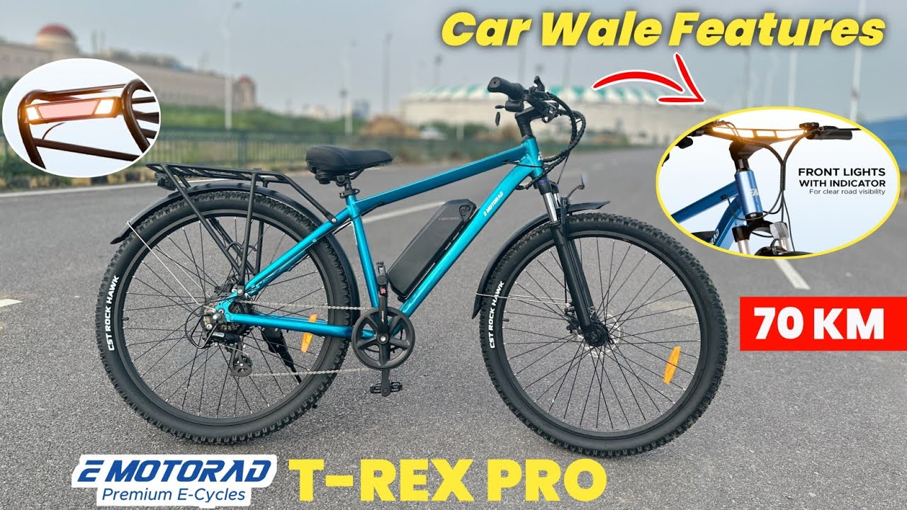 2025 EMotorad T-Rex Pro Electric Cycle Review | Range,Price | World's First Dynamic Handlebar E-Bike