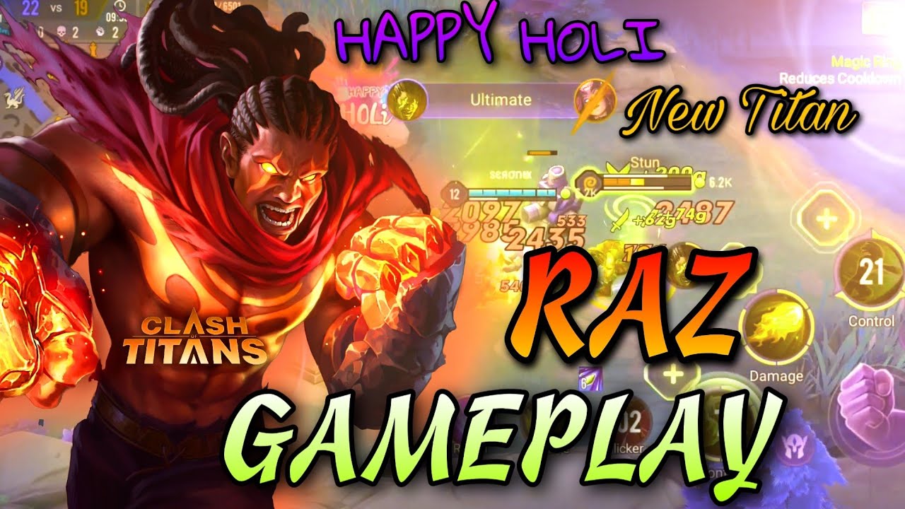 New Hero Raz Creazy Gameplay | Clash of Titans | CoT | English Voice-over |  Ragner Seronix