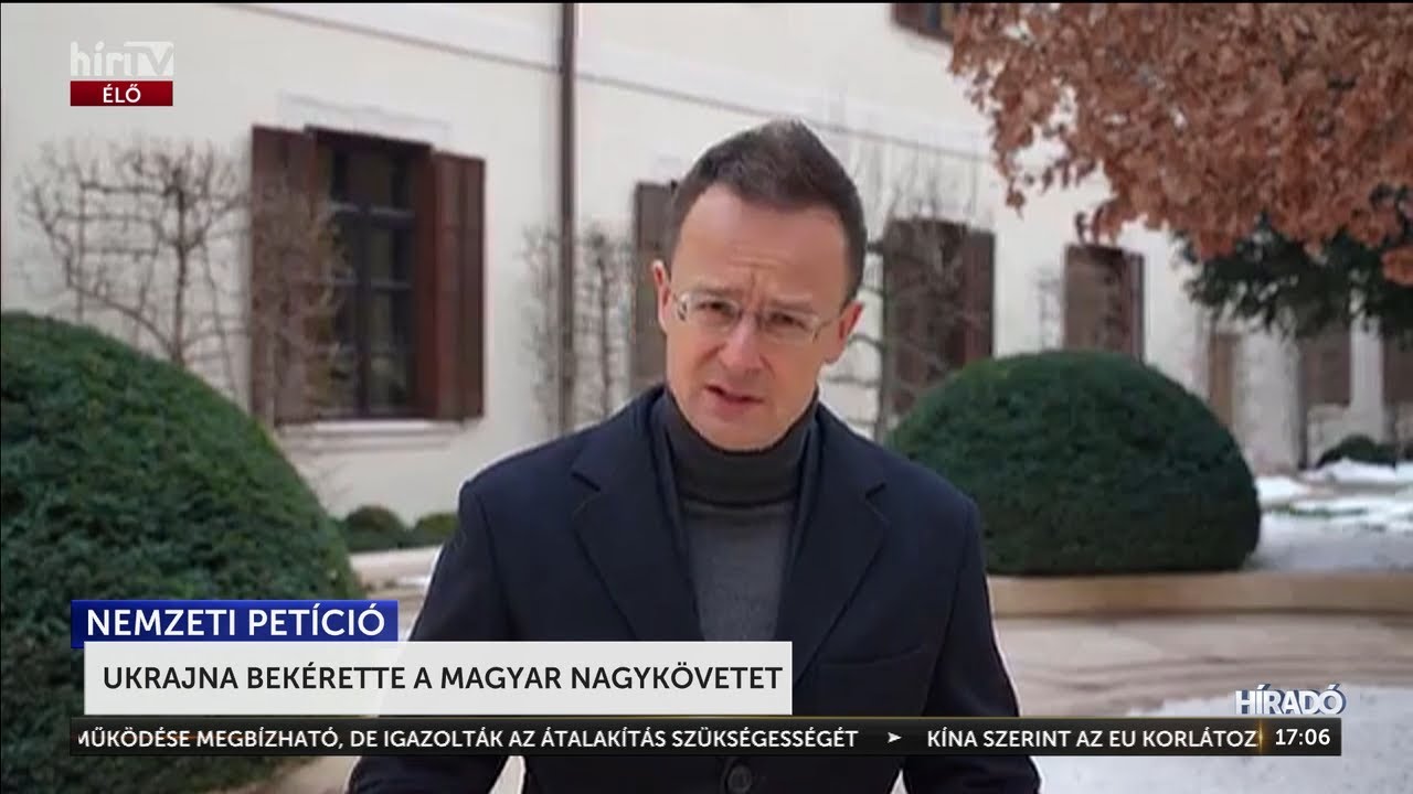 Ukrajna bekérette a magyar nagykövetet - HírTV