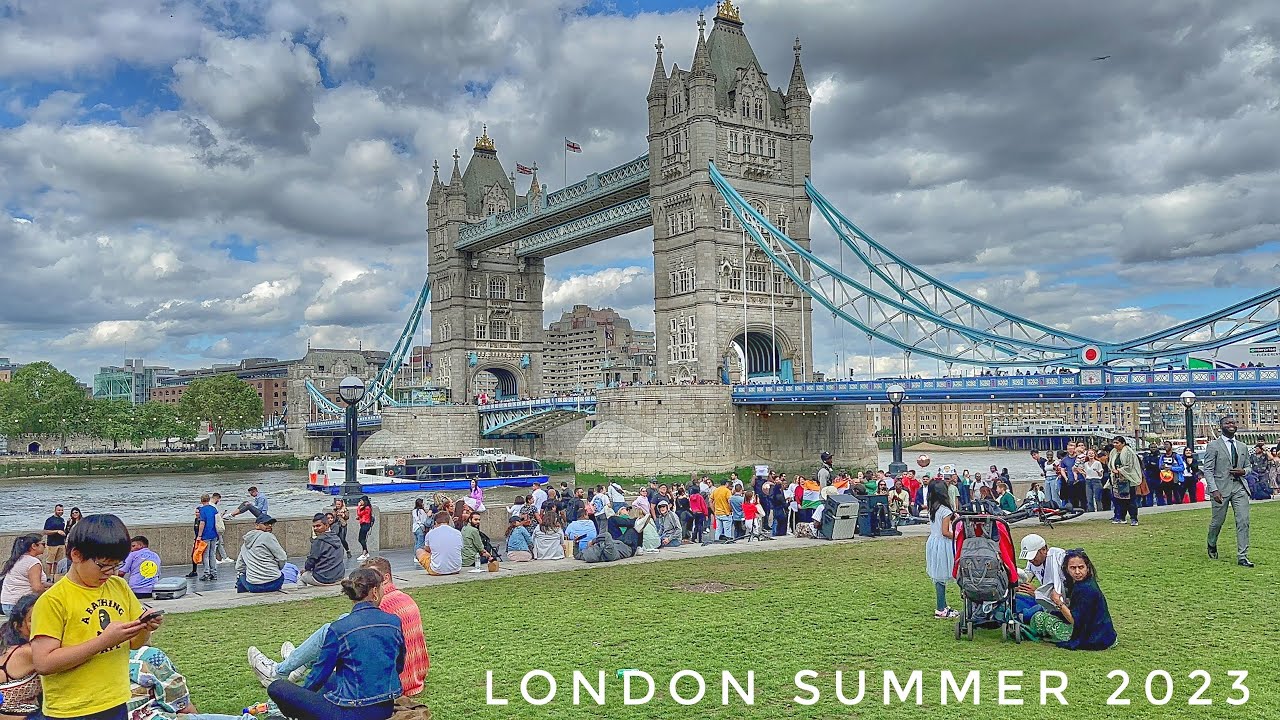 England, London City Tour 2023 | 4K HDR Virtual Walking Tour around the City | Summer in London