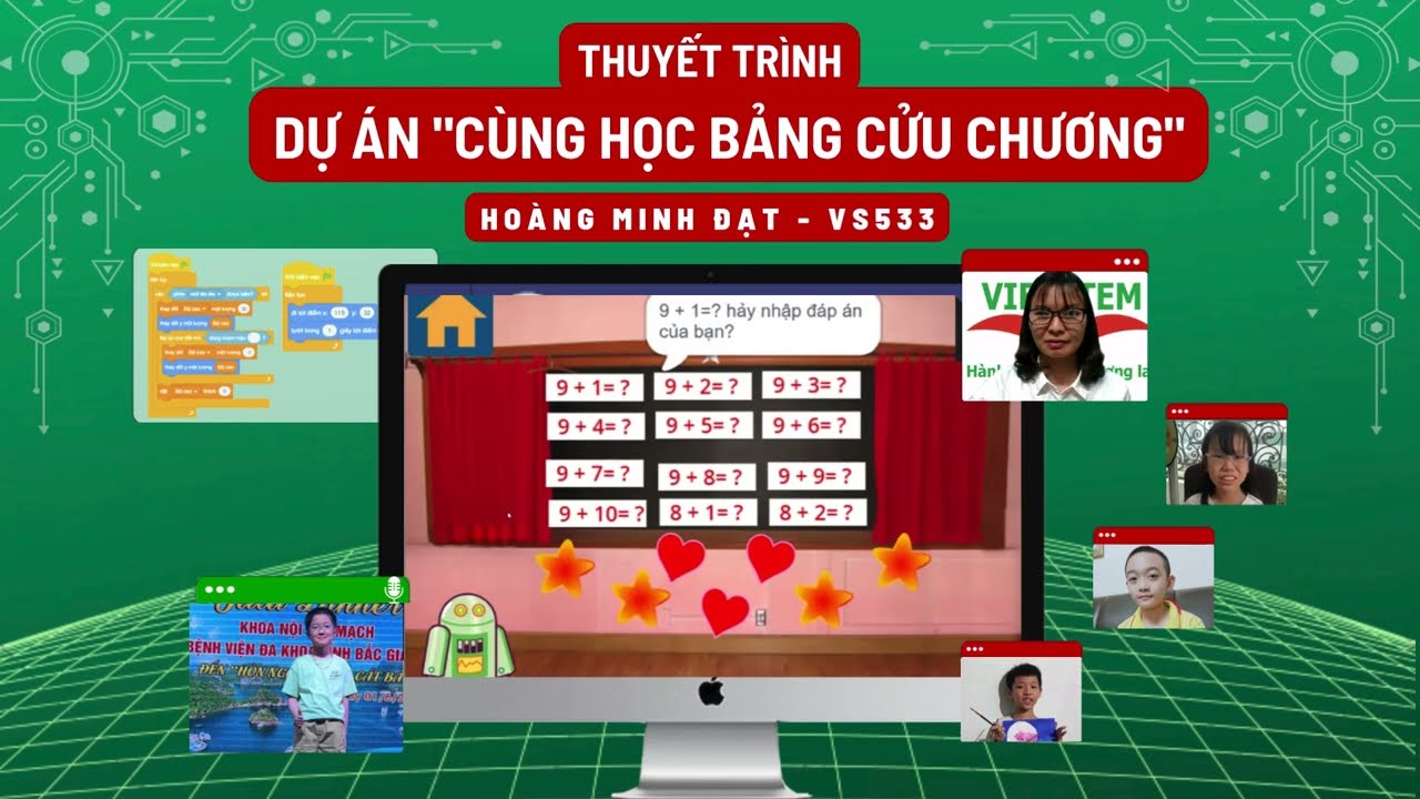 Dự án Cùng học bảng cửu chương - Hoàng Minh Đạt - Lớp học lập trình Scratch VS533