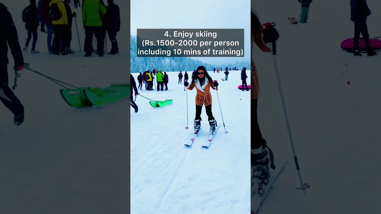 gulmarg phase 1 activities ❄️ #viral #youtubeshorts #trending  #travel #gulmarg #snow