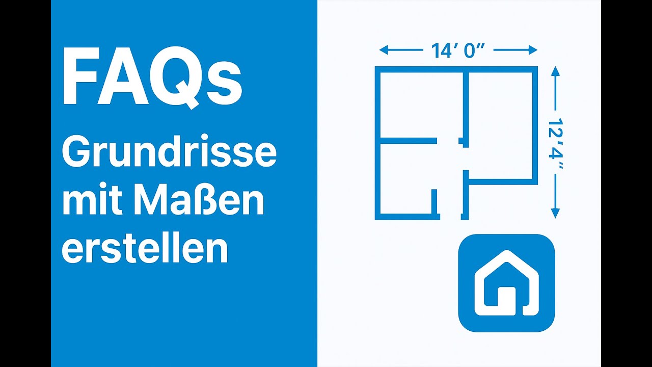 FAQs Wie man mit dem Floor Plan Scanner Grundrisse mit Ma&szlig;en erstellt