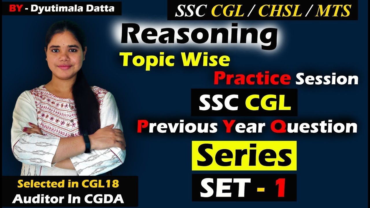 CGL REASONING PRACTICE SET| SSC CGL REASONING PREVIOUS YEAR PAPERS| SSC CGL PYQ| SERIES SET 1