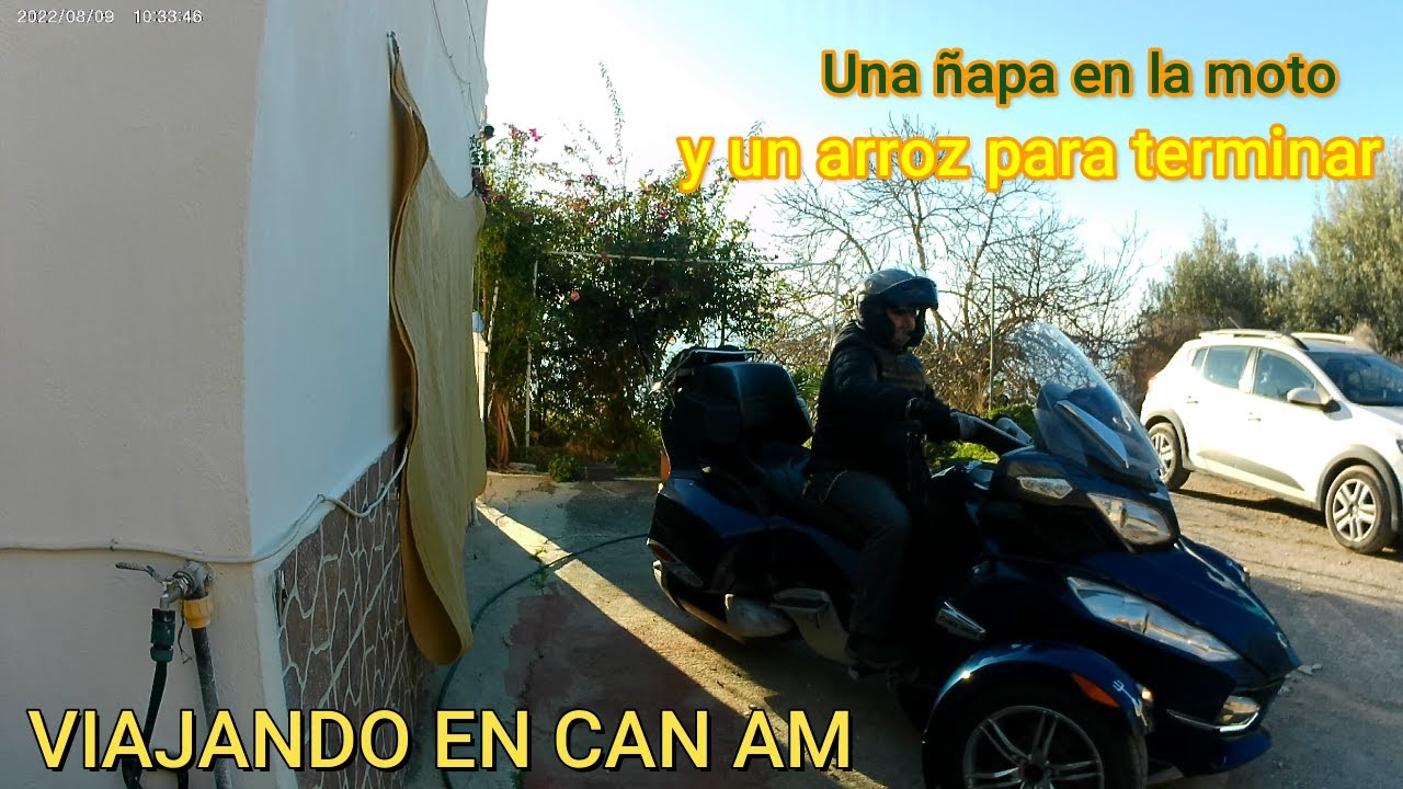 VIAJANDO EN CAN AM SPYDER RT # 191  UNA ÑAPA Y UN ARROZ PARA TERMINAR