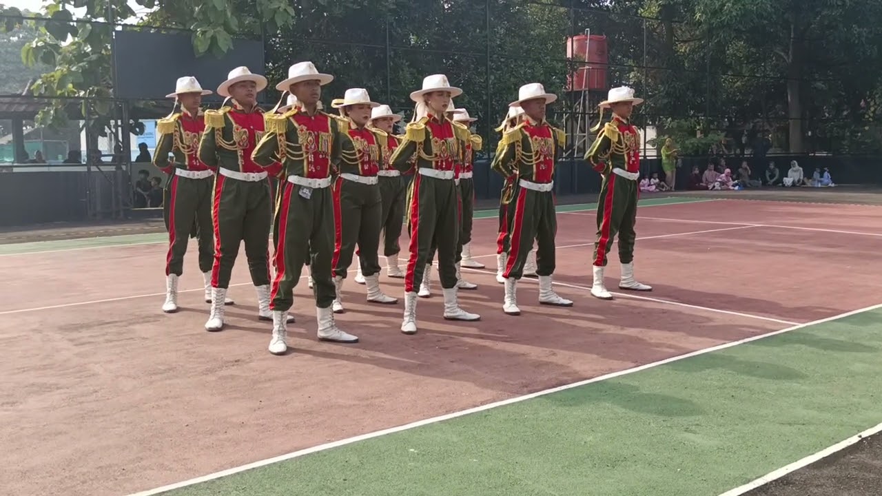 Paskibra SMPN 2 Jalancagak LKBB kodim Subang 