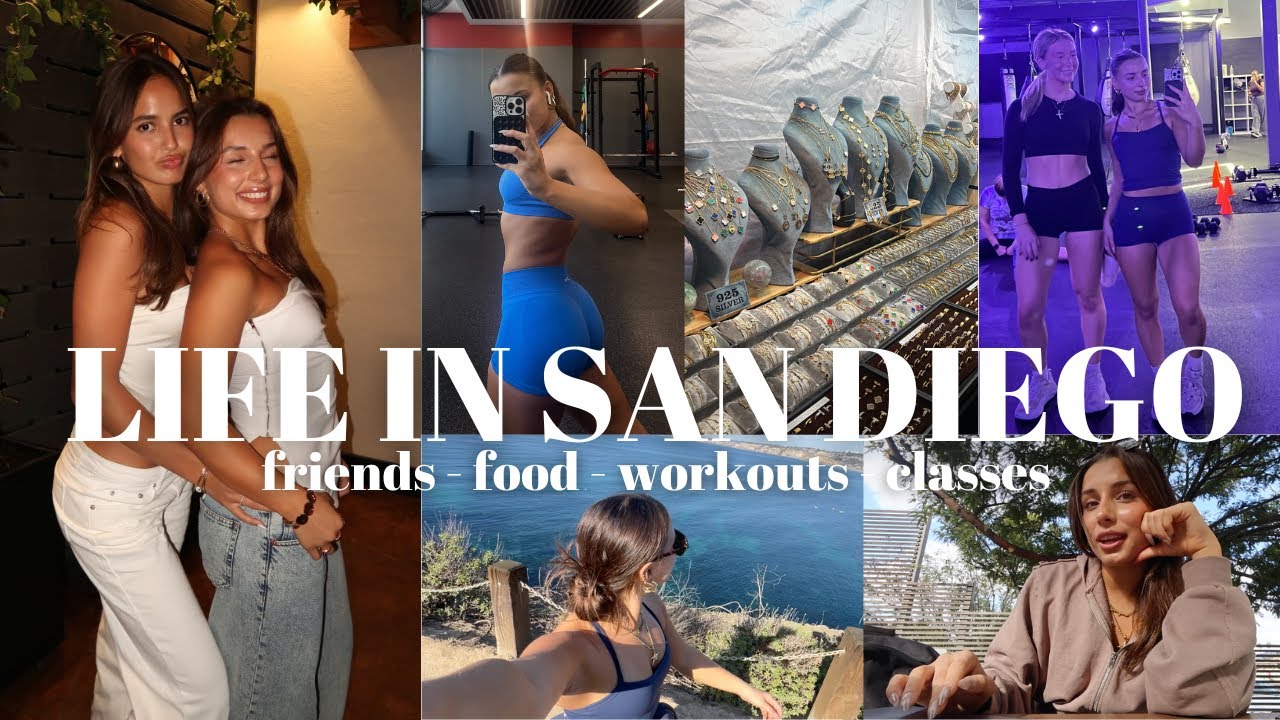 A FEW DAYS AS A COLLEGE STUDENT IN SAN DIEGO: classes, workouts, food, friends, outfits + more!