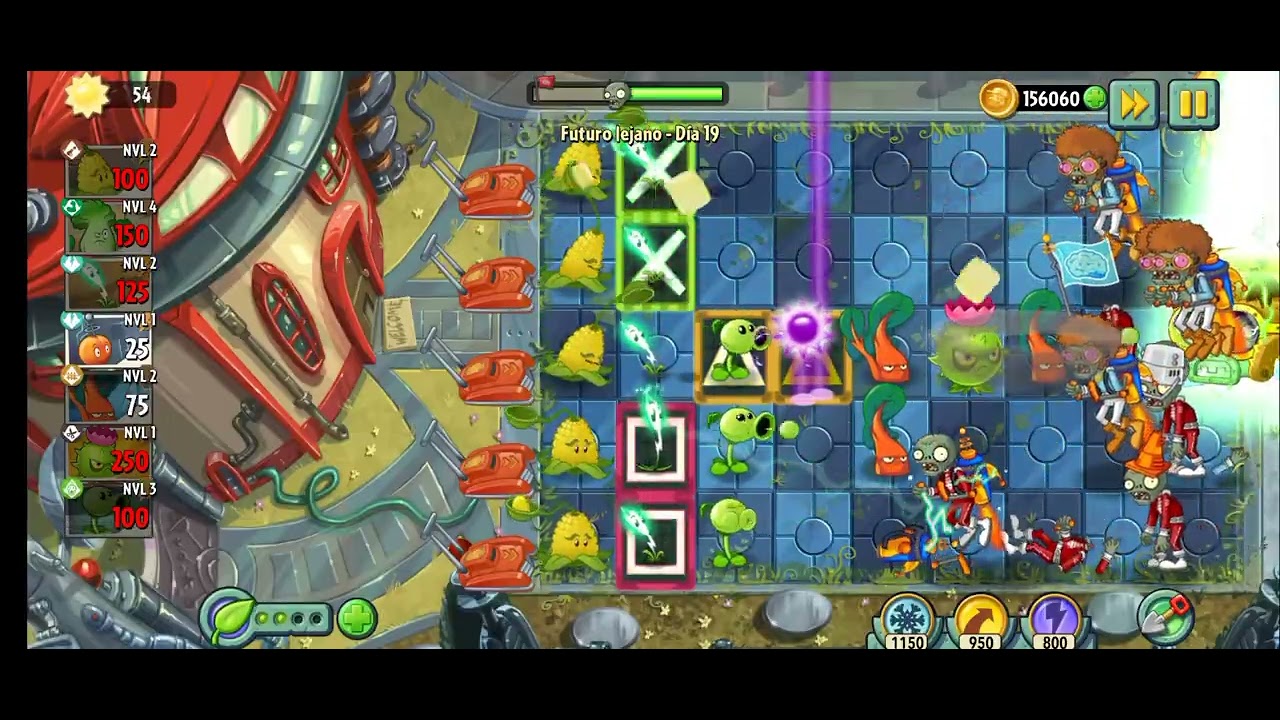 Plantas vs Zombies 2 Futuro lejano-Día 19