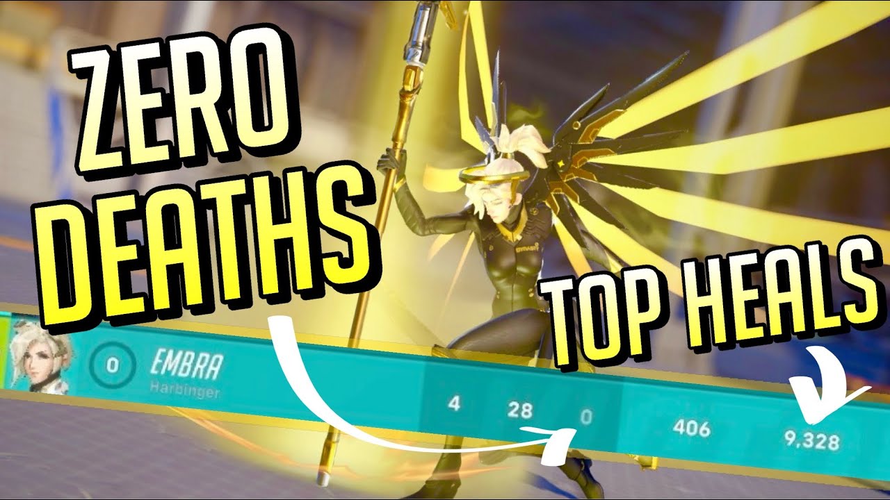 Zero Deaths and Top Heals: Mercy Gameplay - Overwatch 2