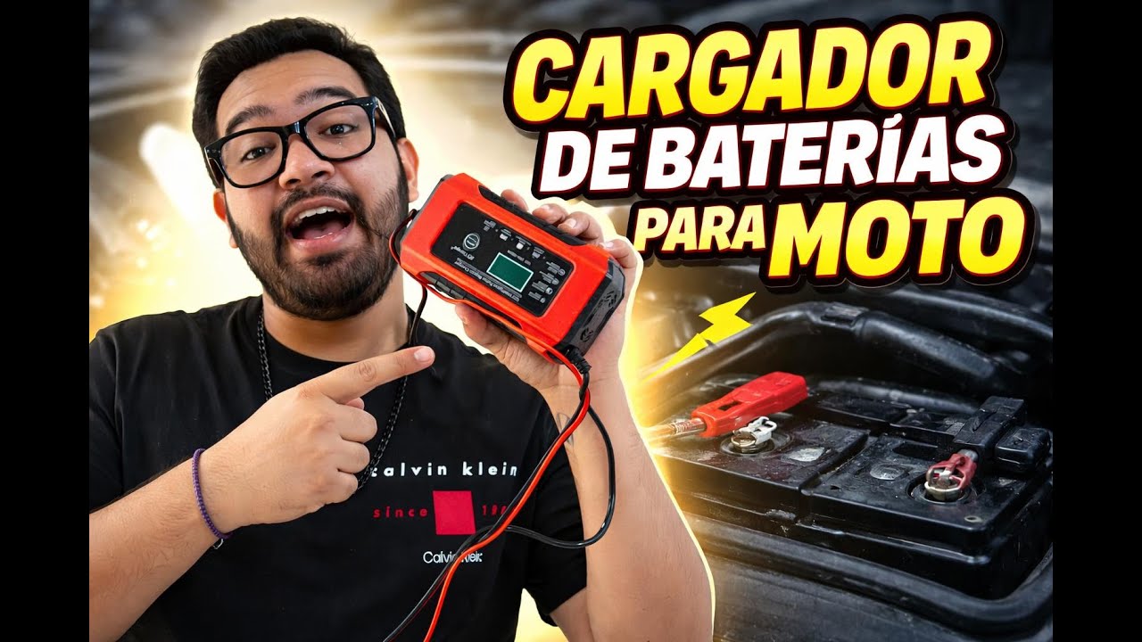 ESTE CARGADOR SALVÓ LA BATERÍA DE MI MOTO ⚡