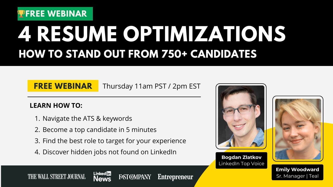 4 Resume Optimizations: How to Stand out from 750+ Candidates