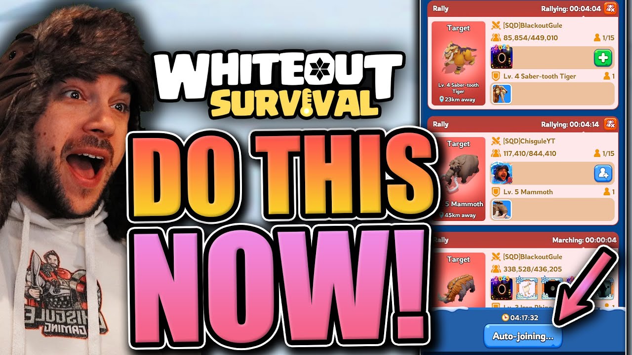Get Free Loot [Auto-Joining Rallies is OP] Whiteout Survival