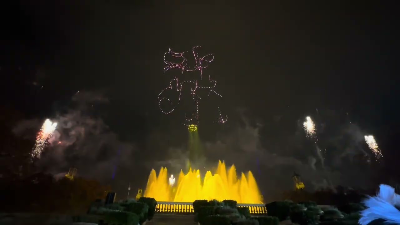👉  Biggest Fireworks, Fountains & Drones Show | New Year Barcelona 2026