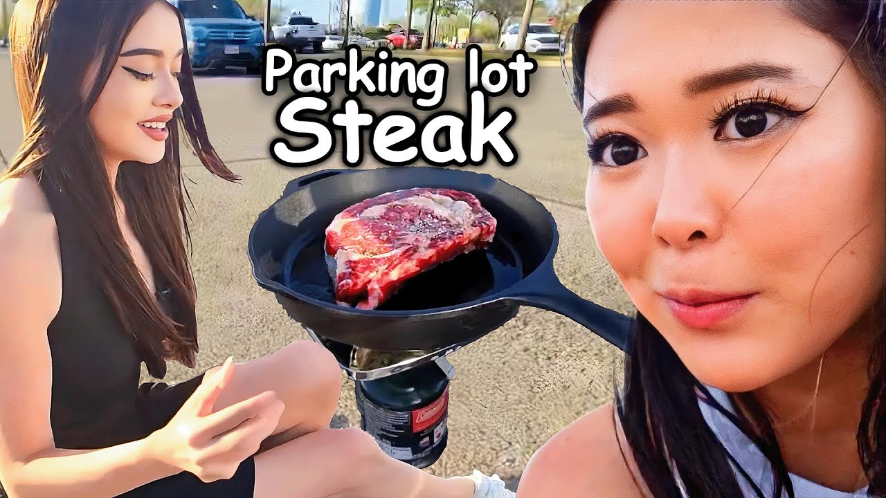 I Did A Steak COOK OFF w/ Extra Emily..(in a parking lot)