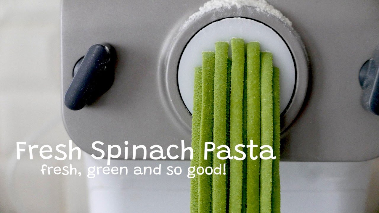 Fresh Spinach Pasta with My Philips Pasta Maker 🍃 (So Easy!)