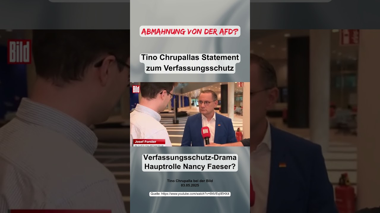 Tino Chrupallas Statement zum Verfassungsschutz 