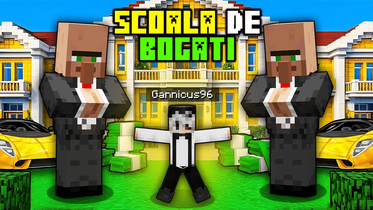 Am Ajuns La Scoala de BOGATI din Minecraft...