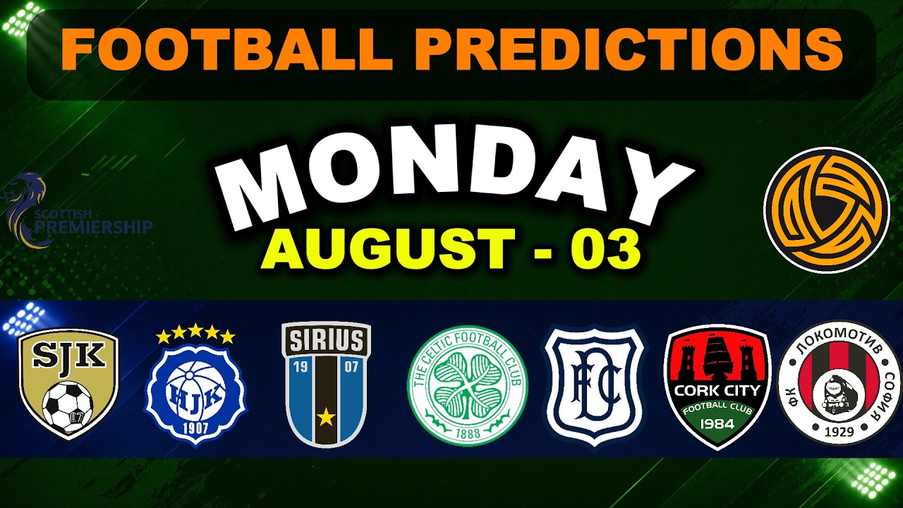 FOOTBALL PREDICTIONS TODAY | Monday 03|Scottish Premiership| BTTS & Over/Under Tips | #predictions