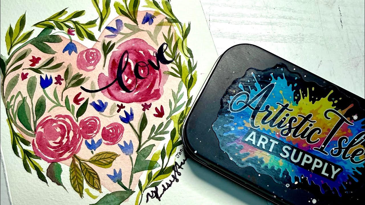 Floral heart. Artistic Isle live!