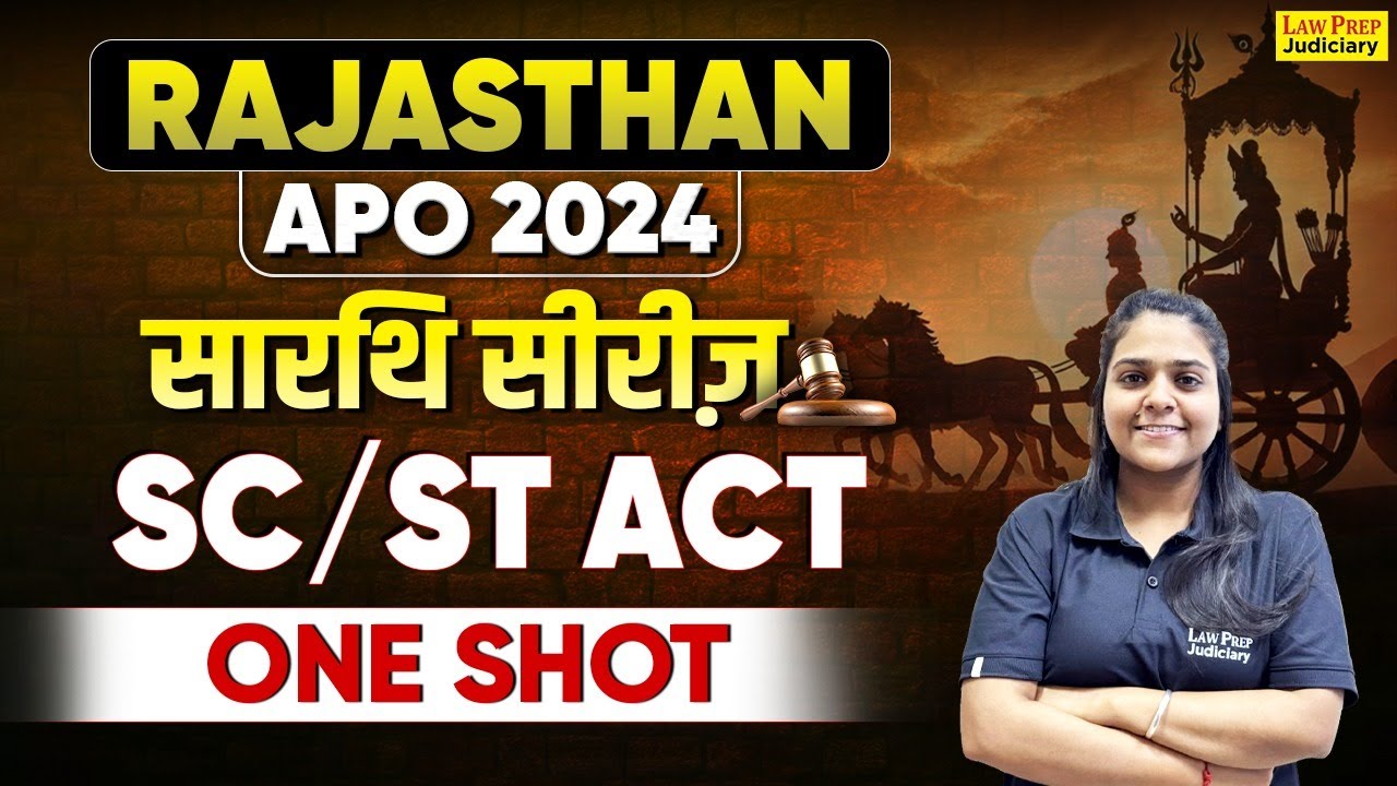 Rajasthan APO 2024: Complete SC/ST Act | SC/ST Act in One Shot for Rajasthan APO | By Shivangi Ma'am