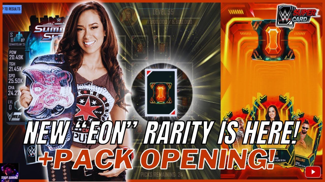 NEW &ldquo;EON&rdquo; RARITY IS HERE! FREEBIE + PACK OPENING! WWE Supercard 