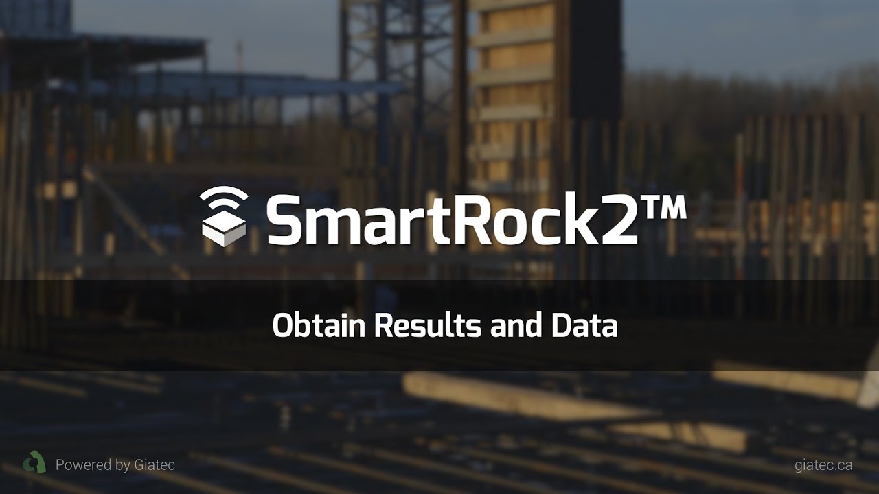 SmartRock™ - How To #5 - Obtain Results and Data