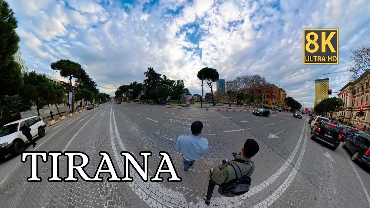 Tirana in Albania - City walking tour 2025 / 8K HDR with ORIGINAL SOUNDS