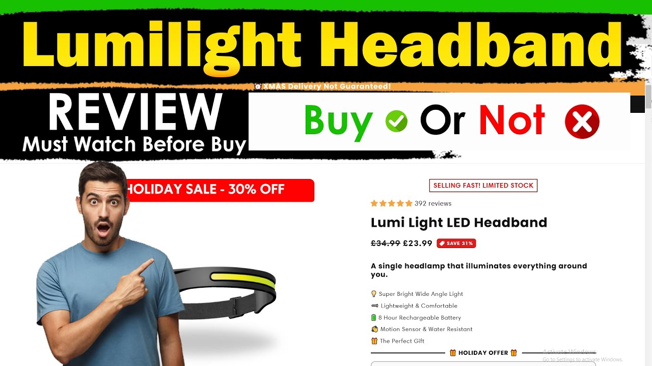 Lumilight Headband Review | Is Lumilight Headband Legit or Scam or Waste of Money