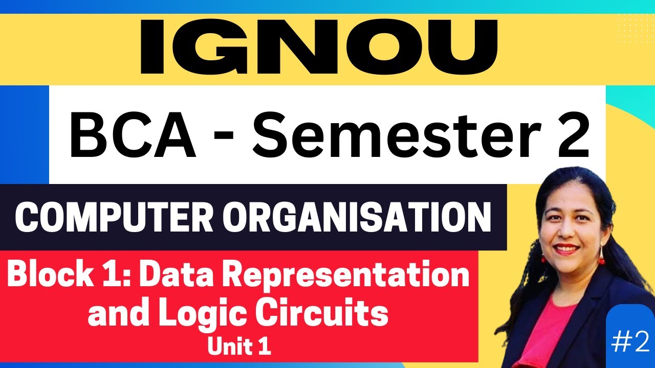 L-2 IGNOU BCA Semester 2 | Computer Organisation | Block 1: Data Representation and Logic Circuits
