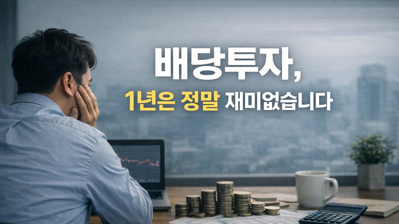 배당투자, 1년은 정말 재미없습니다