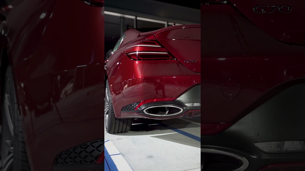 Hear The 2024 Genesis G70 2.5T On Sport Mode #genesis #shorts #stock