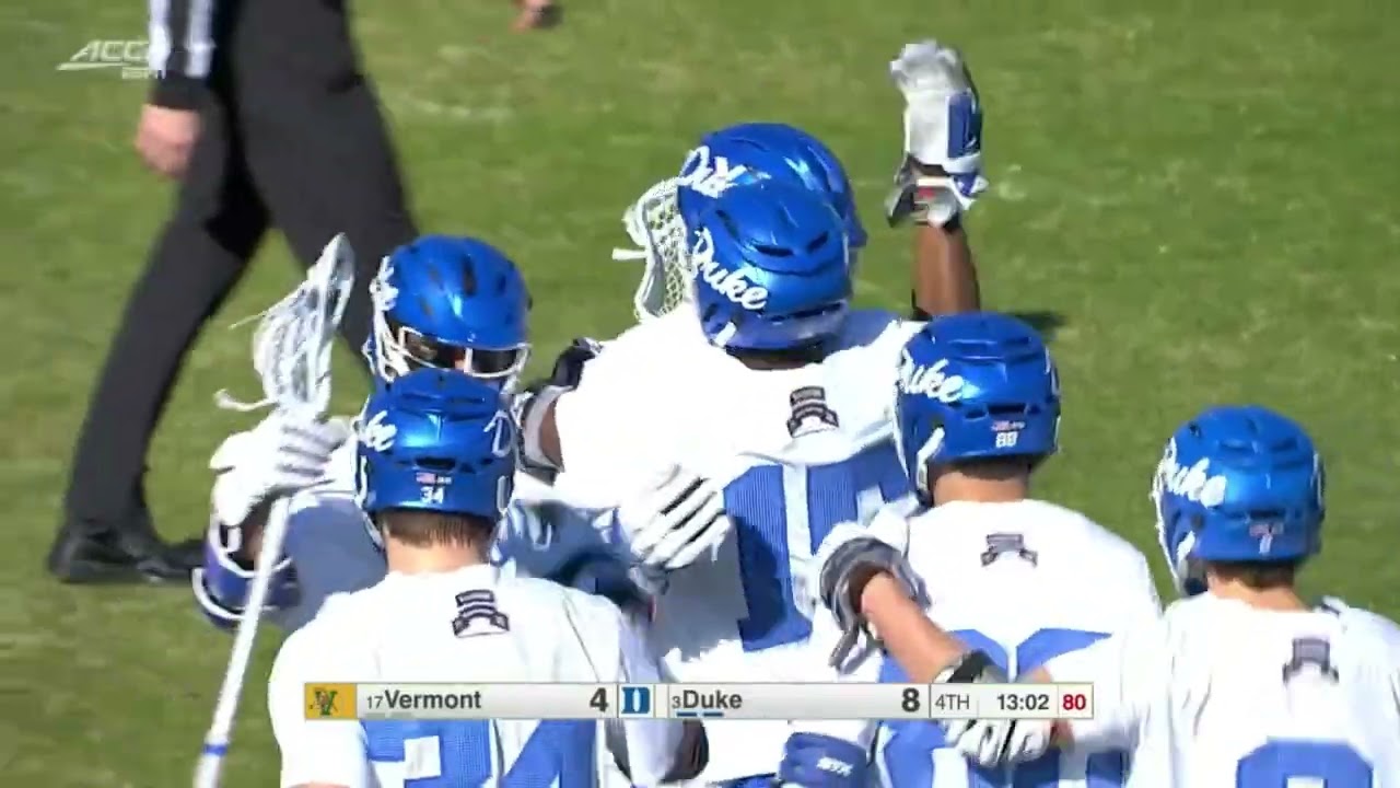 Vermont @ #3 Duke   2.6.22 College Lacrosse Highlights