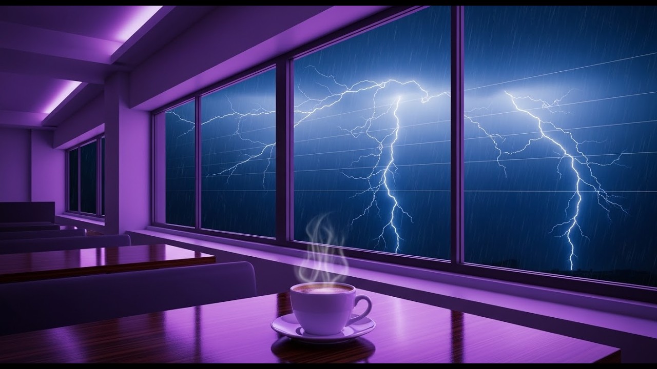 Rainy caffe shop: Soothing Jazz for Reflection & Cozy Focus |  reading, working or focusing #piano