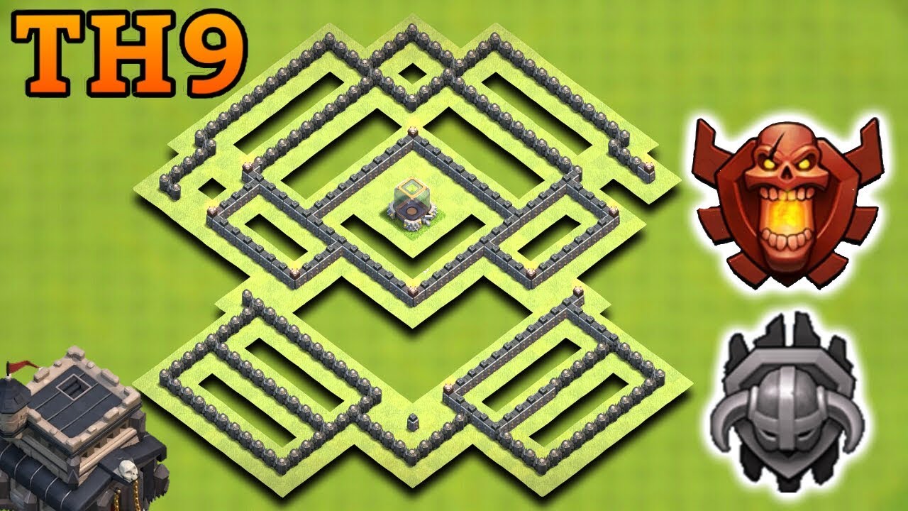 TOWN HALL 9 (TH9) TROPHY BASE 2017 | TH9 TROPHY / FARMING BASE 2017 | CLASH OF CLANS