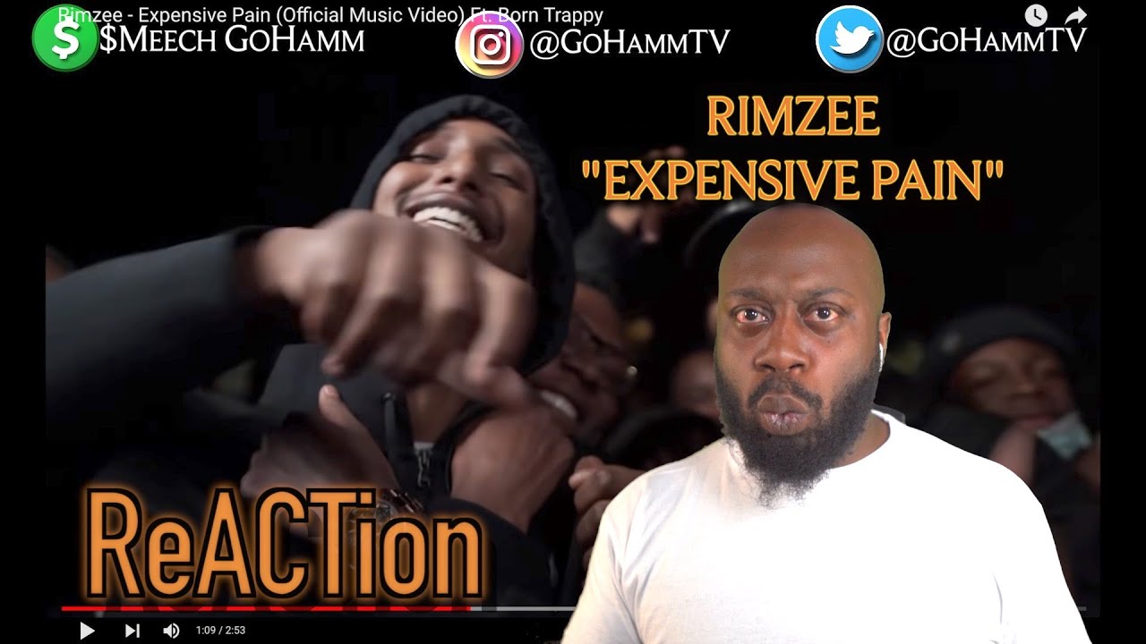 American Reacts | RIMZEE - Expensive Pain (Ft BORN TRAPPY) [GoHammTV]