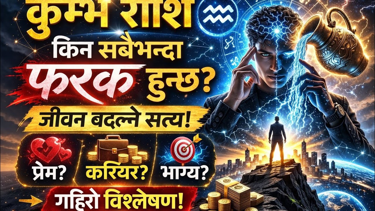कुम्भ राशि किन सबैभन्दा फरक हुन्छ? चकित पार्ने सत्य खुलासा!