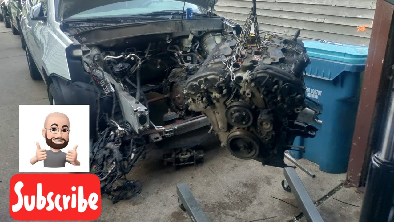Parte 2 Traverse GMC Acadia Buick Enclave Remover motor desde arriba, remove engine from the top