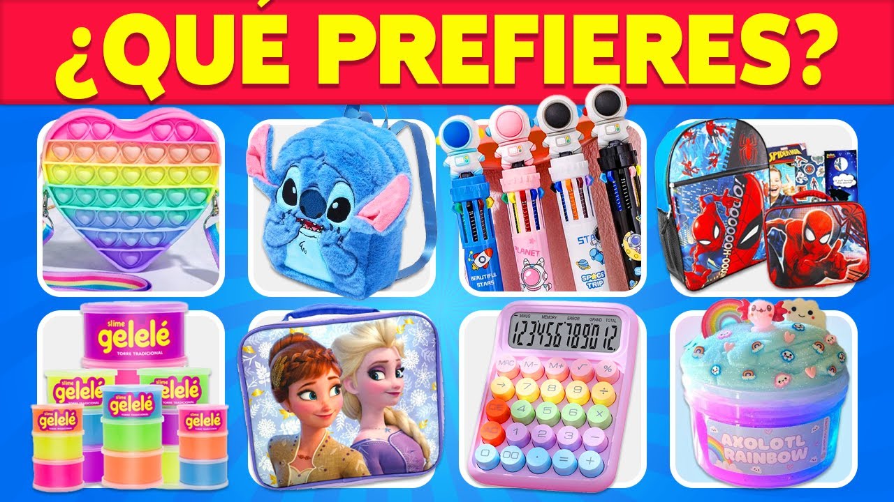🎒 &iquest;Qu&eacute; PREFIERES? | Elige tu MATERIAL ESCOLAR 📚✏️