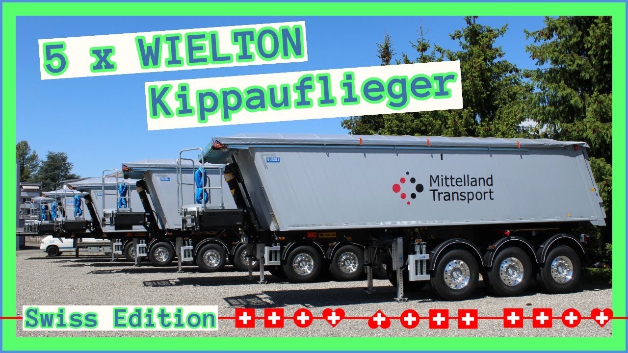 5 x WIELTON Kippsattelauflieger 
