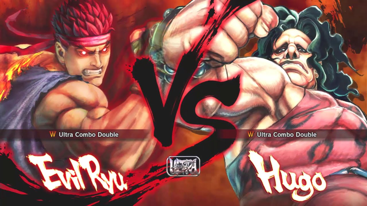 Ultra Street Fighter 4 - Evil Ryu Vs Hugo [CPU Vs CPU]