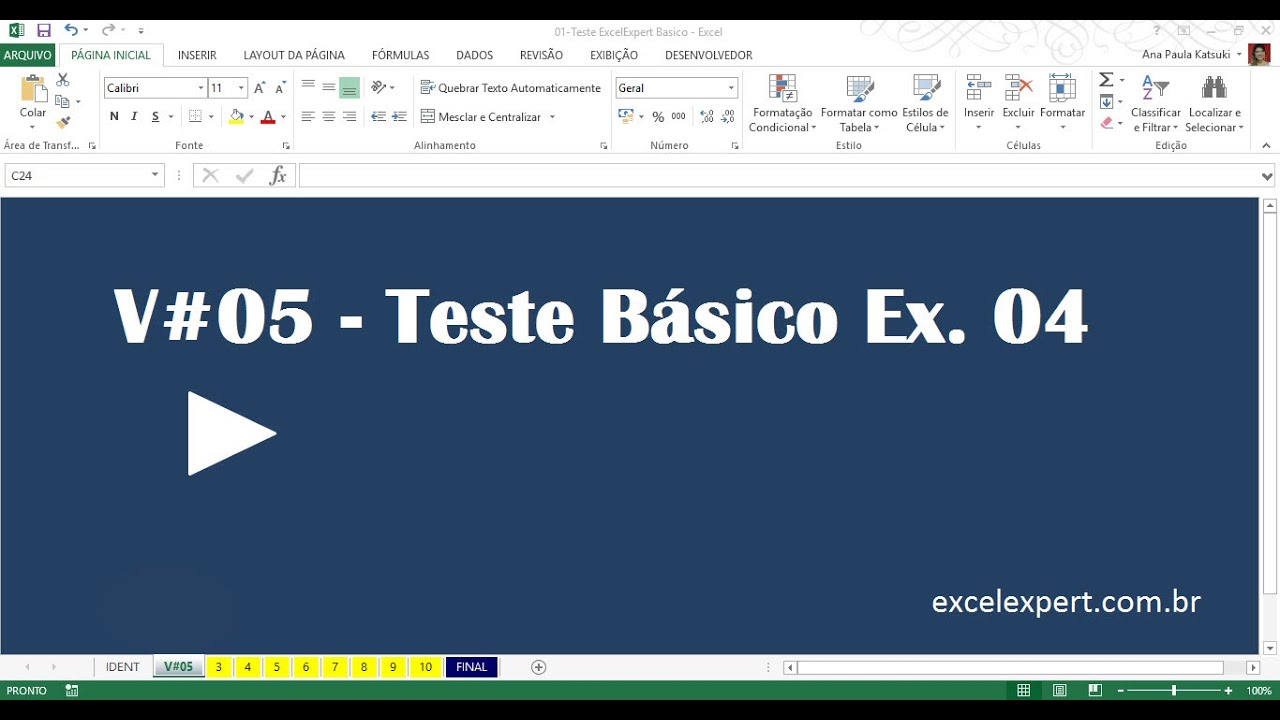 V#05  - Teste Básico Ex.04 - Soma - ExcelExpert