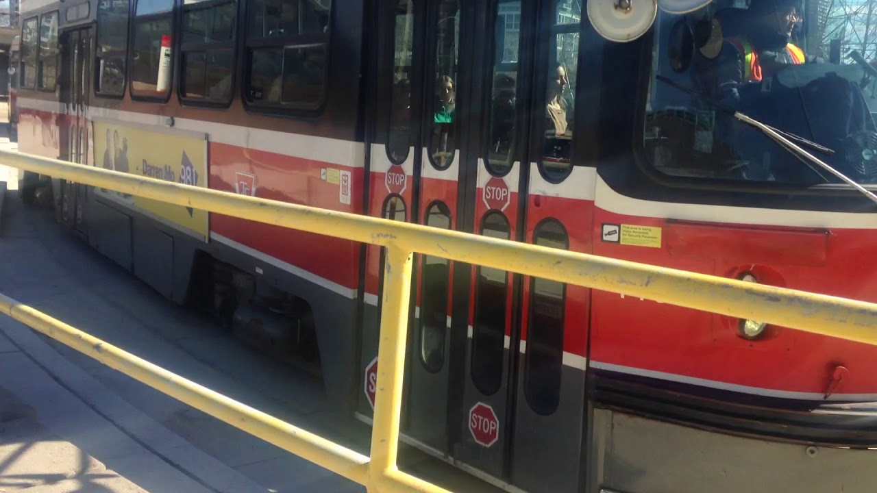 TTC UTDC CLRV #4193 on 501 Queen rounding Humber Loop