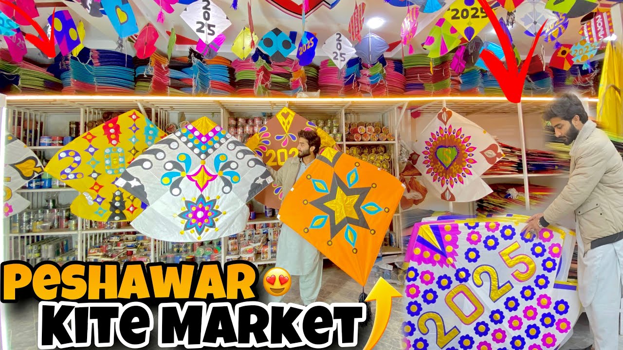 Peshawar Kite Market 😍 | Biggest Kite Market In Peshawar ❤️ | 2025 Basant 🪁